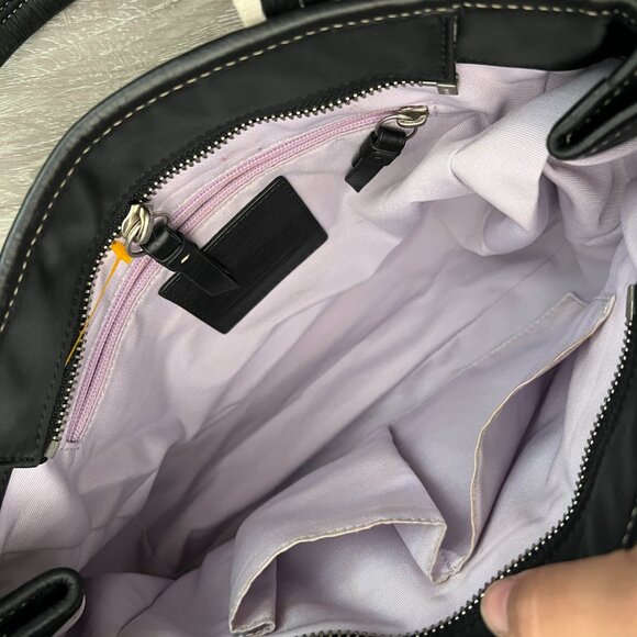 COACH Hampton Black nylon Weekend Small Tote - Picture 4 of 5